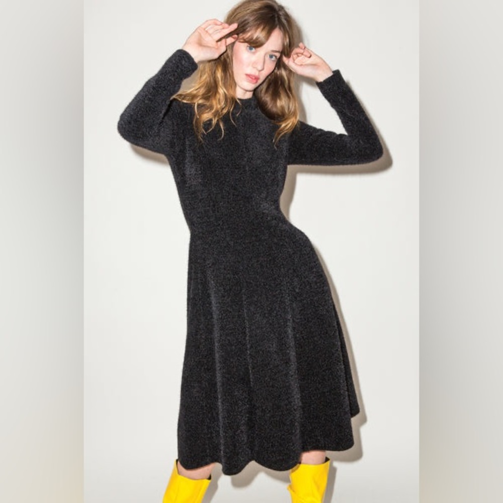 NWT Kurt Lyle Aurora Dress in Black sz S